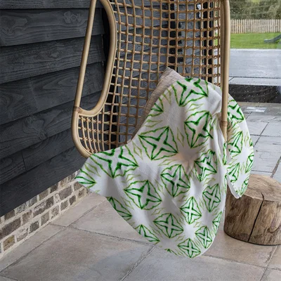 The Range Green Extraordinary Boho Chic Summer Design Blanket - Green
