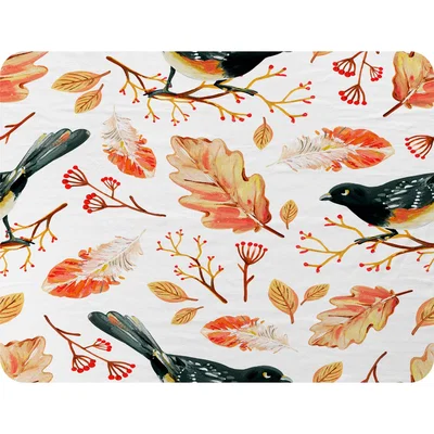 The Range Birds  Leaves In Autumn Blanket - Orange