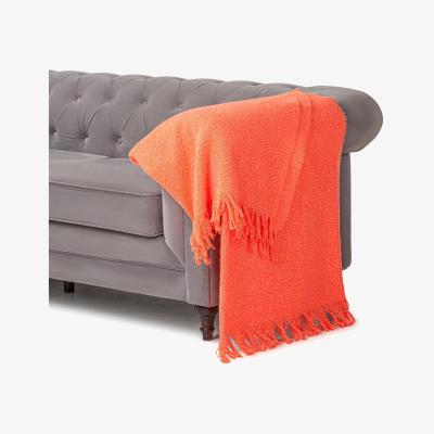 The Range 100 Acrylic Throw - 170cm x 130cm - Orange / 0.46kg