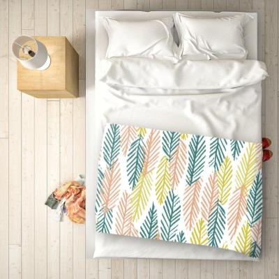 The Range Scandinavian Style Foliage Blanket - Green
