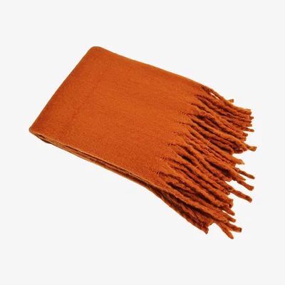 The Range Montana Mohair Throw - Rust