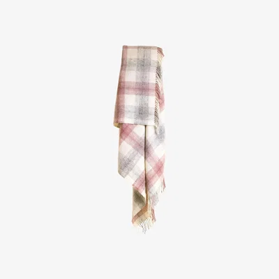 The Range Tweedmill Meadow Check ThrowBlanket - Dusky Pink