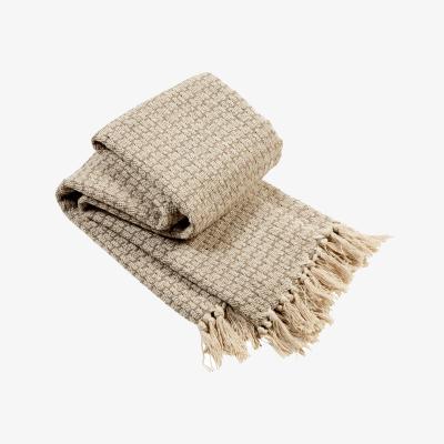 The Range Marrakesh Super Soft Cotton Throw - Natural / 228cm