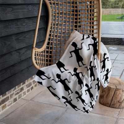 The Range Egyptian Tribal Art Blanket - Black
