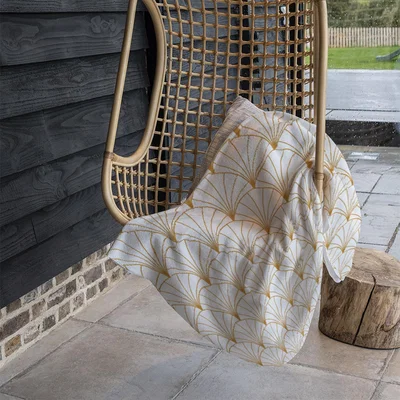 The Range Gold Shells Blanket - Gold