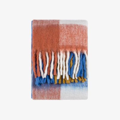 The Range Alba Faux Mohair Check Throw - Multicolour