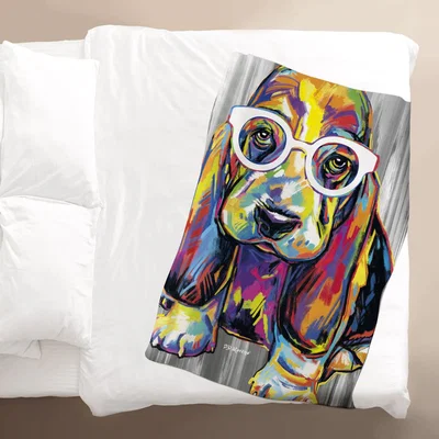 The Range PD Moreno Joshua the Basset Hound Blanket