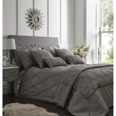 The Range Orlando Quilted Throw - Charcoal Grey