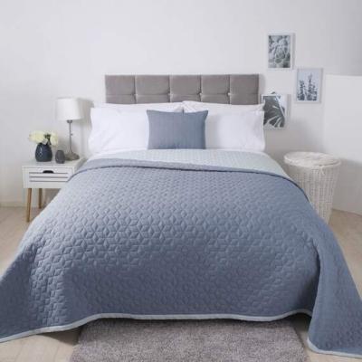 The Range Panama Quilted Bedspread - BM350 - Duck Egg/Storm