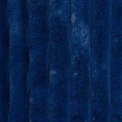 The Range OHS Faux Fur Thick Ribbed Throw - Navy / 125cm / 0.94kg