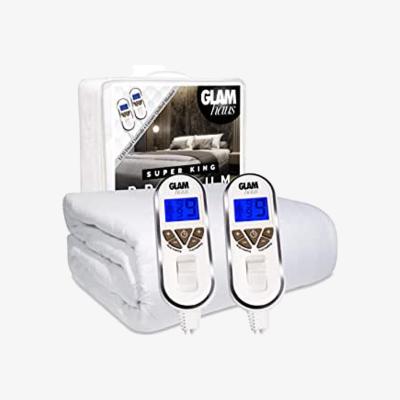 The Range White Diamond Quilted Heated Electric Blanket - White / Superking
