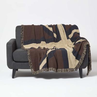 The Range 100 Cotton Hand Woven Union Jack Flag Throw - Limited Edition - Red, White and Blue / 150cm