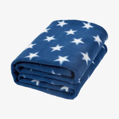 The Range Stars Blanket Throw Over Bed - Blue / Machine Wash at 40 degrees / 200cm