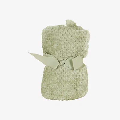 The Range Waffle Fleece Throw - Sage