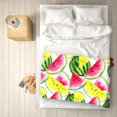 The Range Colourful Melon Pattern Blanket - Pink