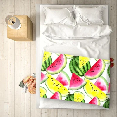 The Range Colourful Melon Pattern Blanket - Pink