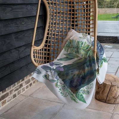 The Range Green Leaves Board Blanket - Green