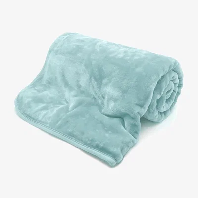 The Range Mink Blanket - Duck Egg / Machine Washable / Machine wash