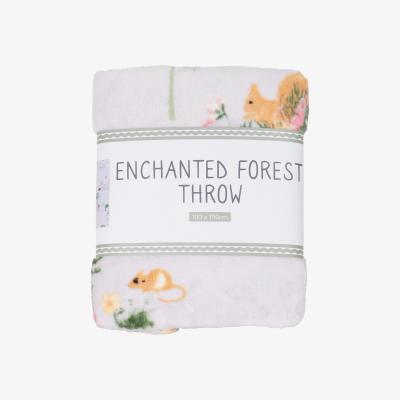 The Range Enchanted Forest Throw - White