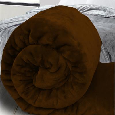 The Range Faux Mink Super Soft Throw - Chocolate
