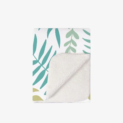 The Range Multicolor Leafs And Branches Blanket - Blue