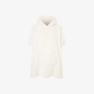 The Range K Collection Womens/Ladies Ex Store Sherpa Lined Oversized Blanket Hoodie - White