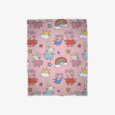 The Range Peppa Pig Fleece Throw - Pink