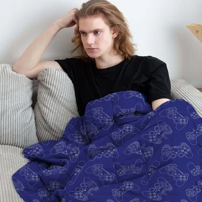 The Range Playstation Game Remote Weighted Blanket - Blue