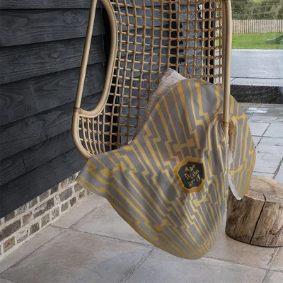 The Range Art Deco Style Blanket - Gold