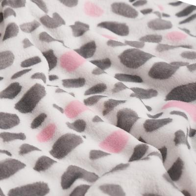 The Range Dreamscene Spotty Ultra Soft Print Fleece Throw Blanket - White / 150cm