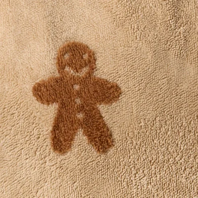 The Range OHS Tuft Gingerbread Print Throw - Beige