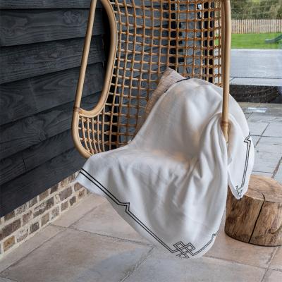 The Range Roman Ornamental Frame Blanket - Black