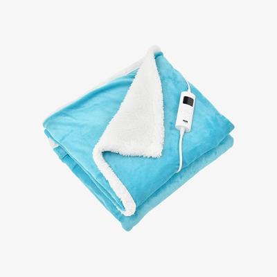 The Range Heated Electric Throw Fleece Over Blanket Sofa Bed Large - Scuba Blue