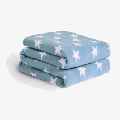 The Range Stars Fleece Blanket Throw - Blue / 150cm