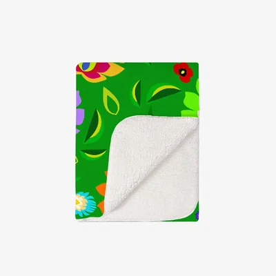 The Range Polish Folk Floral Blanket - Green