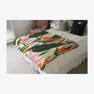 The Range Jungle Plants Designer Blanket - Green