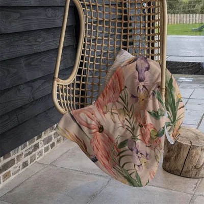 The Range Tropical Flamingo Blanket - Pink