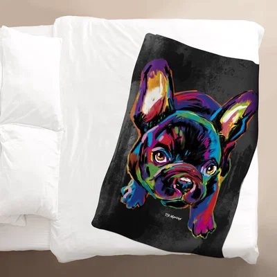 The Range PD Moreno Hollie the French Bulldog Blanket