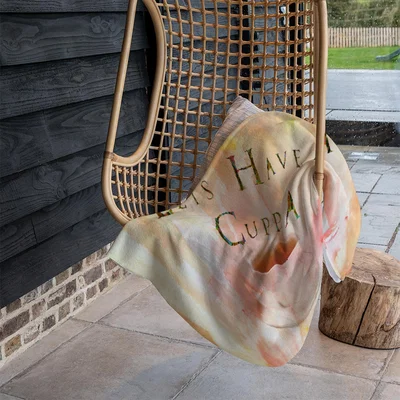 The Range Lets Have A Cuppa Blanket - Yellow