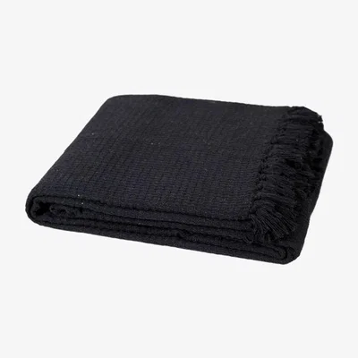 The Range 100% Cotton Honeycomb Chocolate Large Sofa Throw - Chocolate Brown