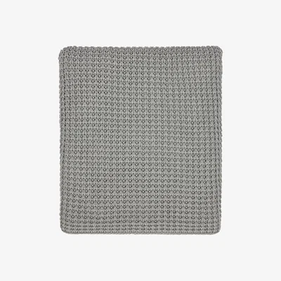 The Rug Seller Kearney Knitted Throw By Murmur in Cloud Grey