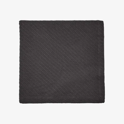 The Rug Seller Andaz Fine Linens Egyptian Cotton Throw in Charcoal Grey