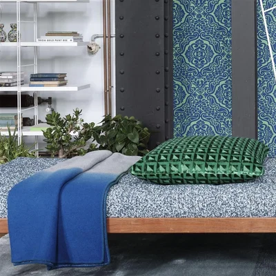 The Rug Seller Saraille Cobalt Ombre Throw