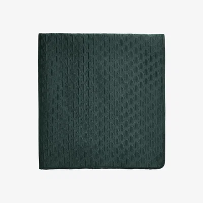 The Rug Seller T Quilted Throw by Designer Ted Baker in Forest Green