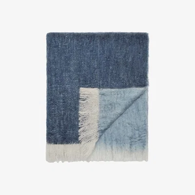 The Rug Seller Kimono Jacquard Throw by Clarissa Hulse in Navy Blue