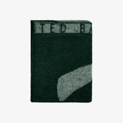 The Rug Seller Magnolia Embroidery Flower Throw by Ted Baker in Sage Basil