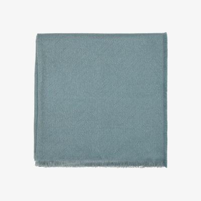 The Rug Seller Andhara Designer Woven Throw By Sanderson in Teal Cream