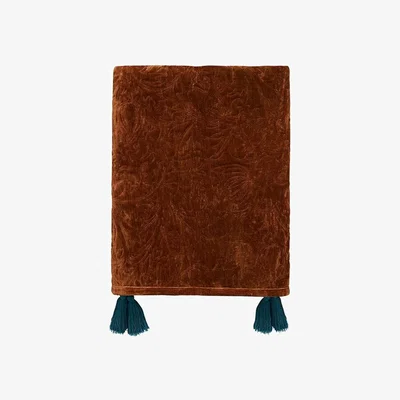 The Rug Seller Sunflower Throw in Saffron Orange by Morris & Co