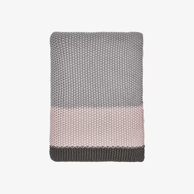 The Rug Seller Kiko Knitted Throw in Tuberose