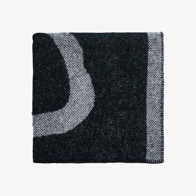 The Rug Seller Magnolia Embroidery Flower Throw by Ted Baker in Black